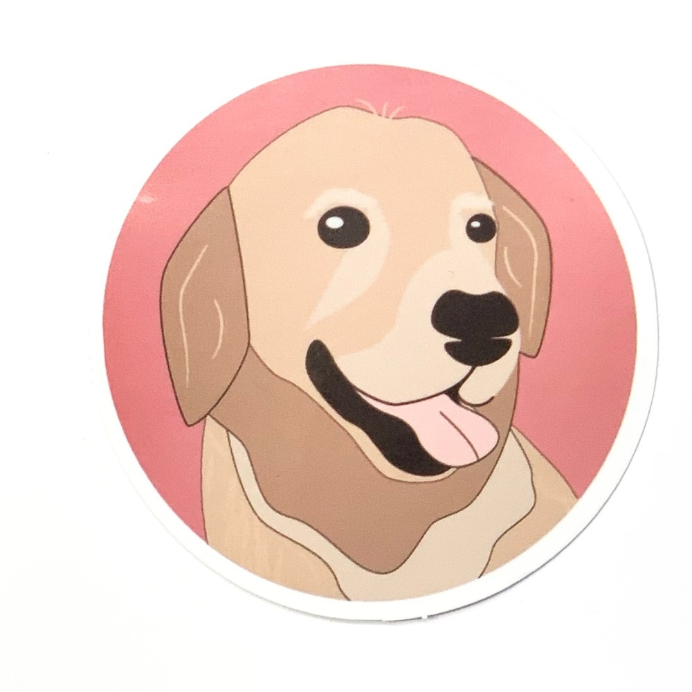 Yellow Lab Vinyl Sticker
